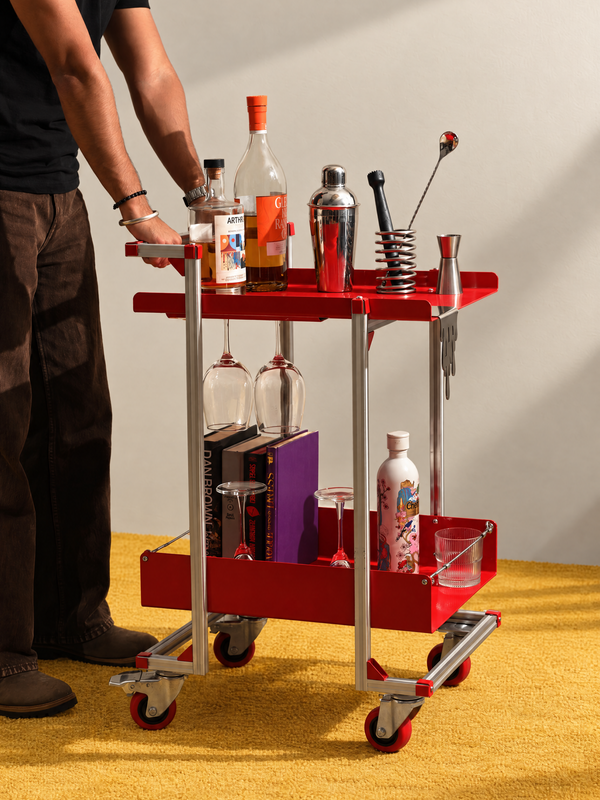 Extrusion Trolley in red by Notice