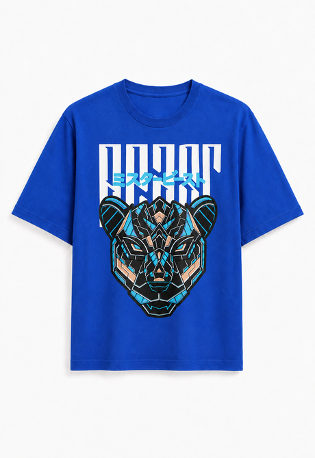 Official MrBeast Kids Mecha T-shirt in blue
