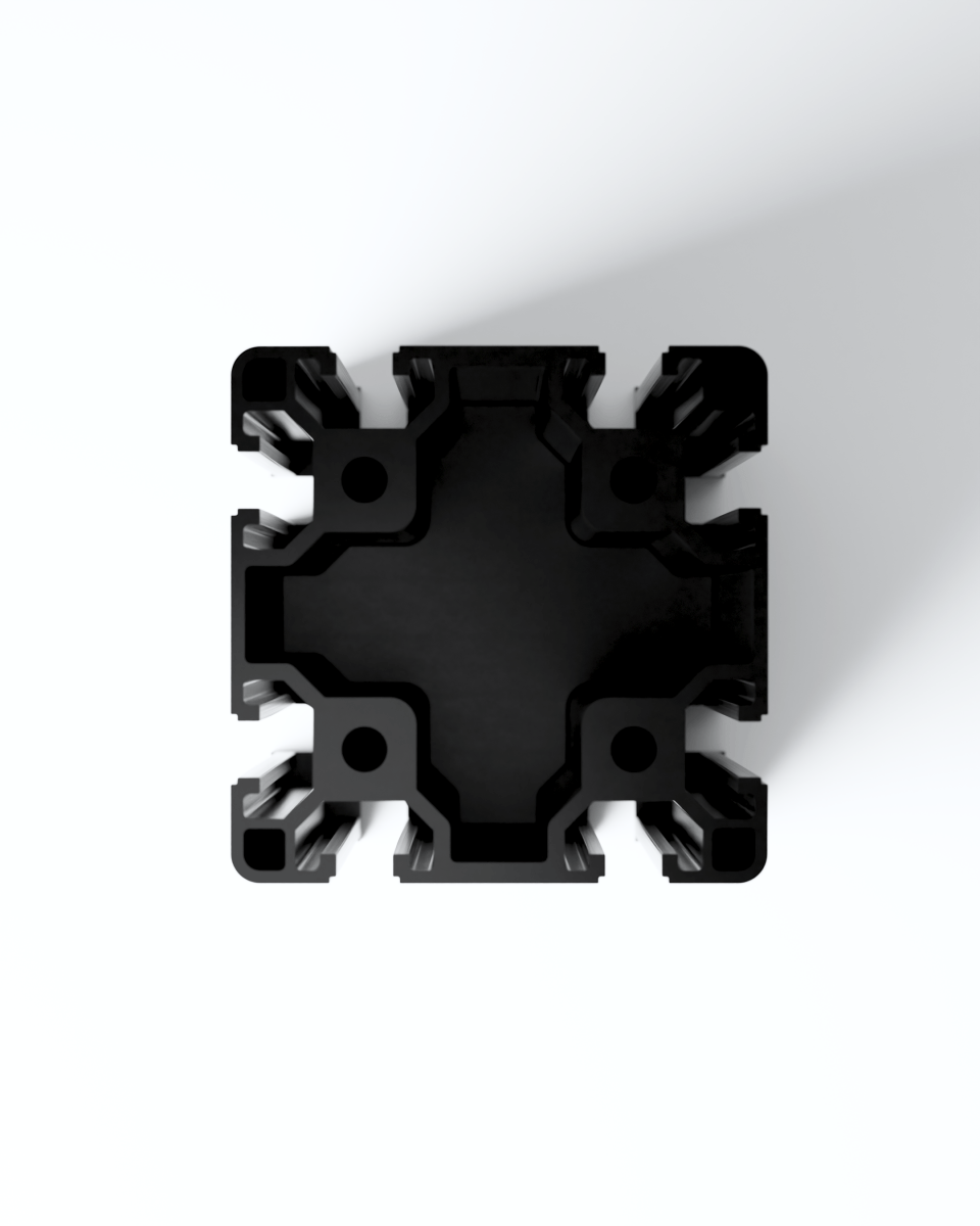 Extrusion Vase in black by Notice
