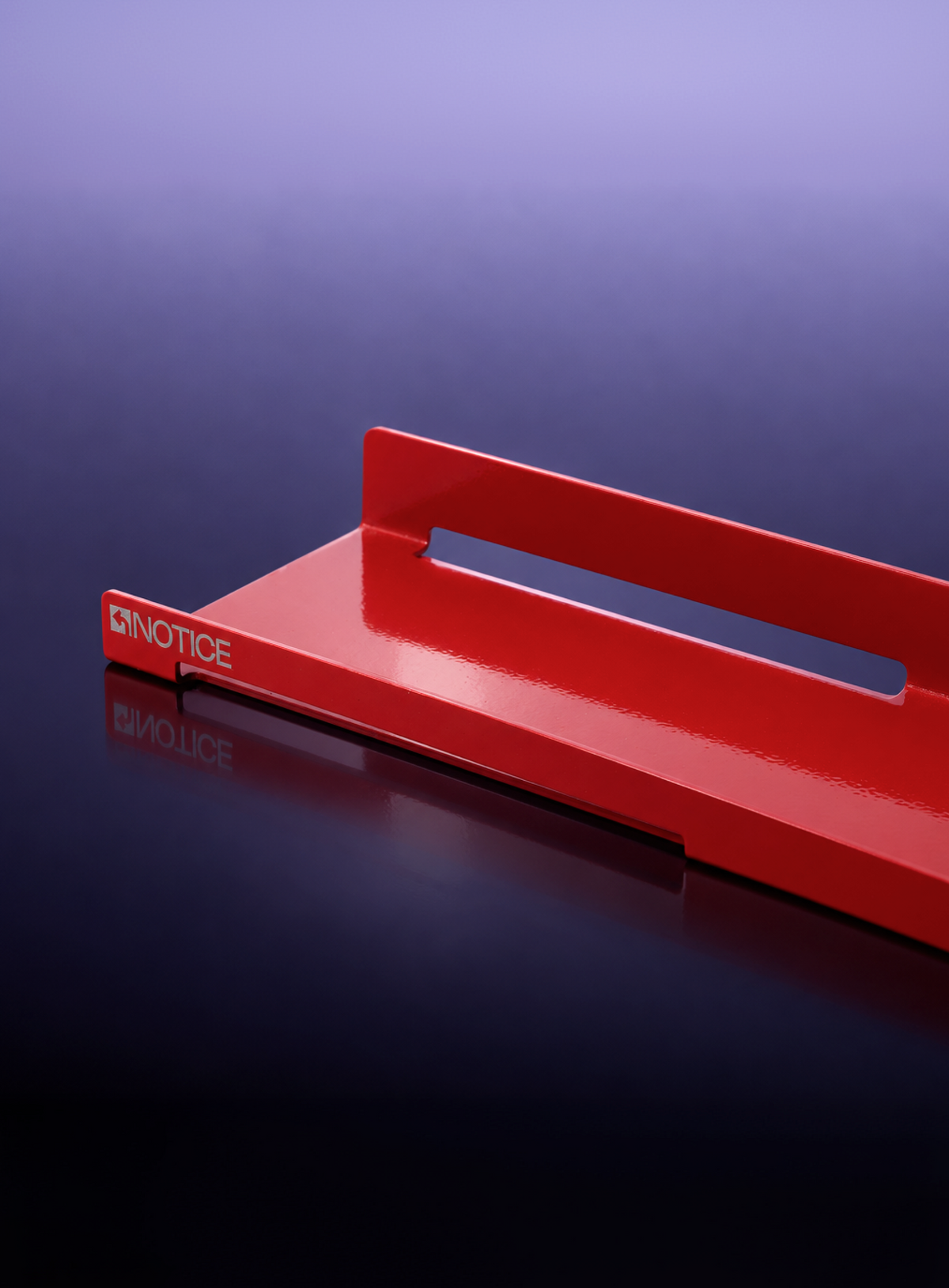 Ledge in red by Notice