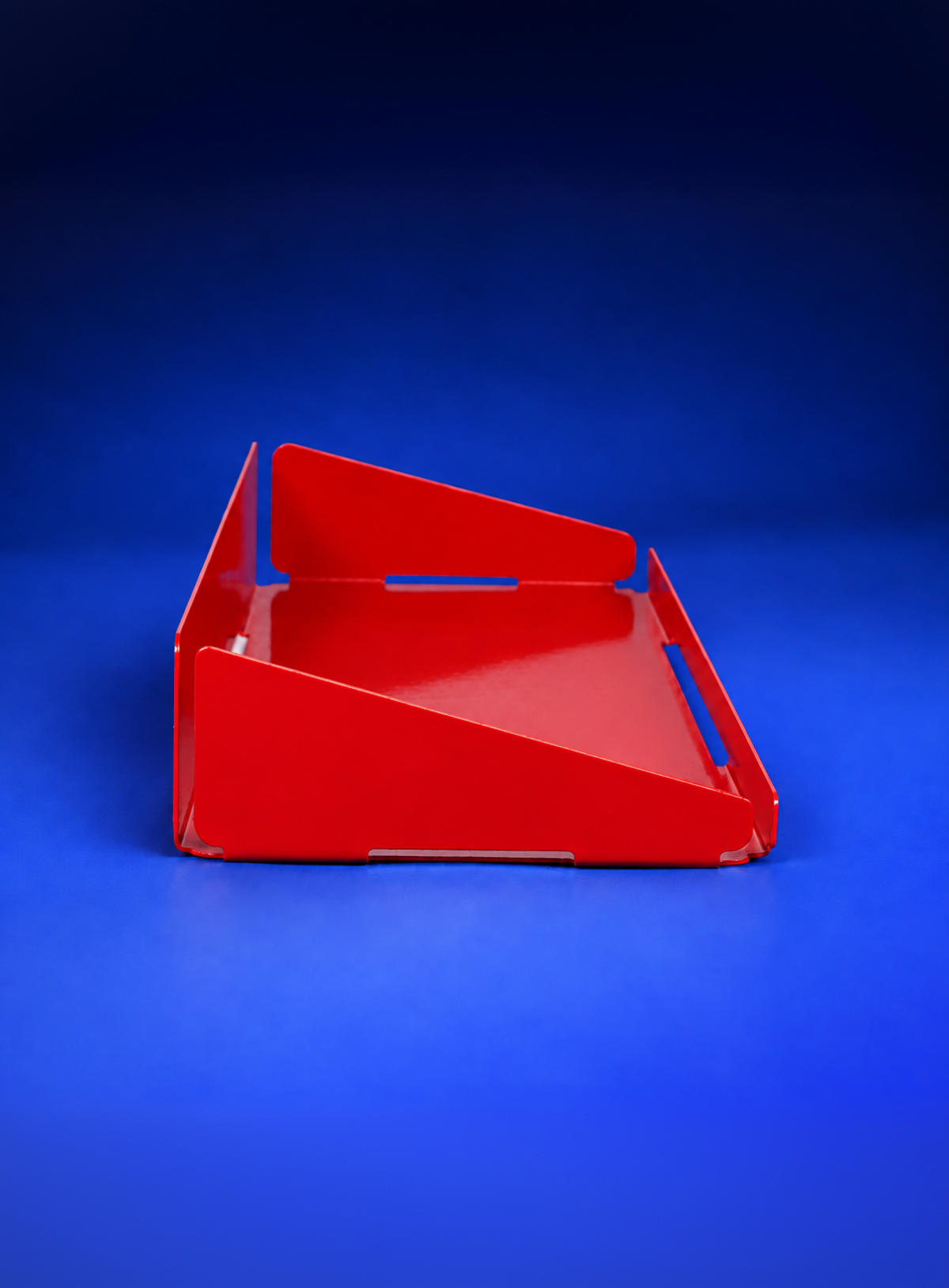 Notice Shelf in red by Notice