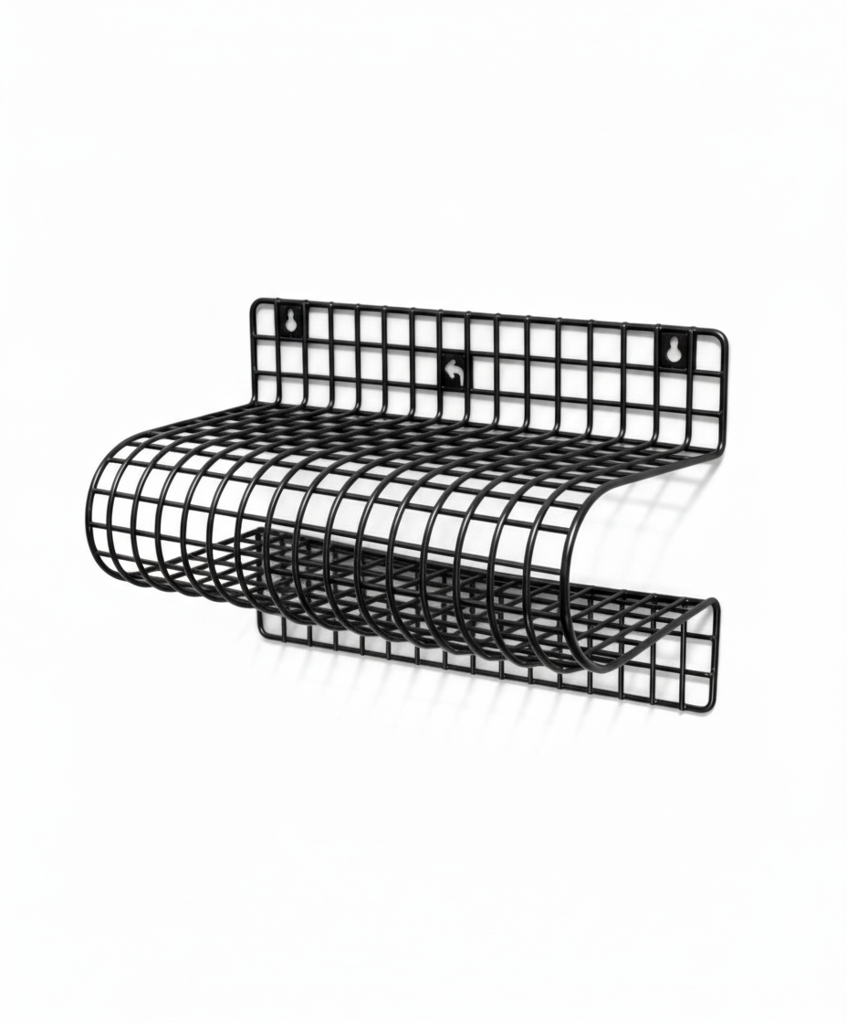 Mesh Shelf in black by Notice