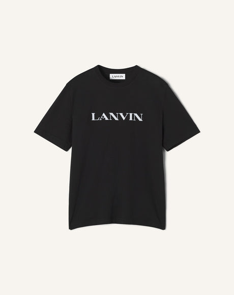 Lanvin Embroidered Cotton T-Shirt - Black