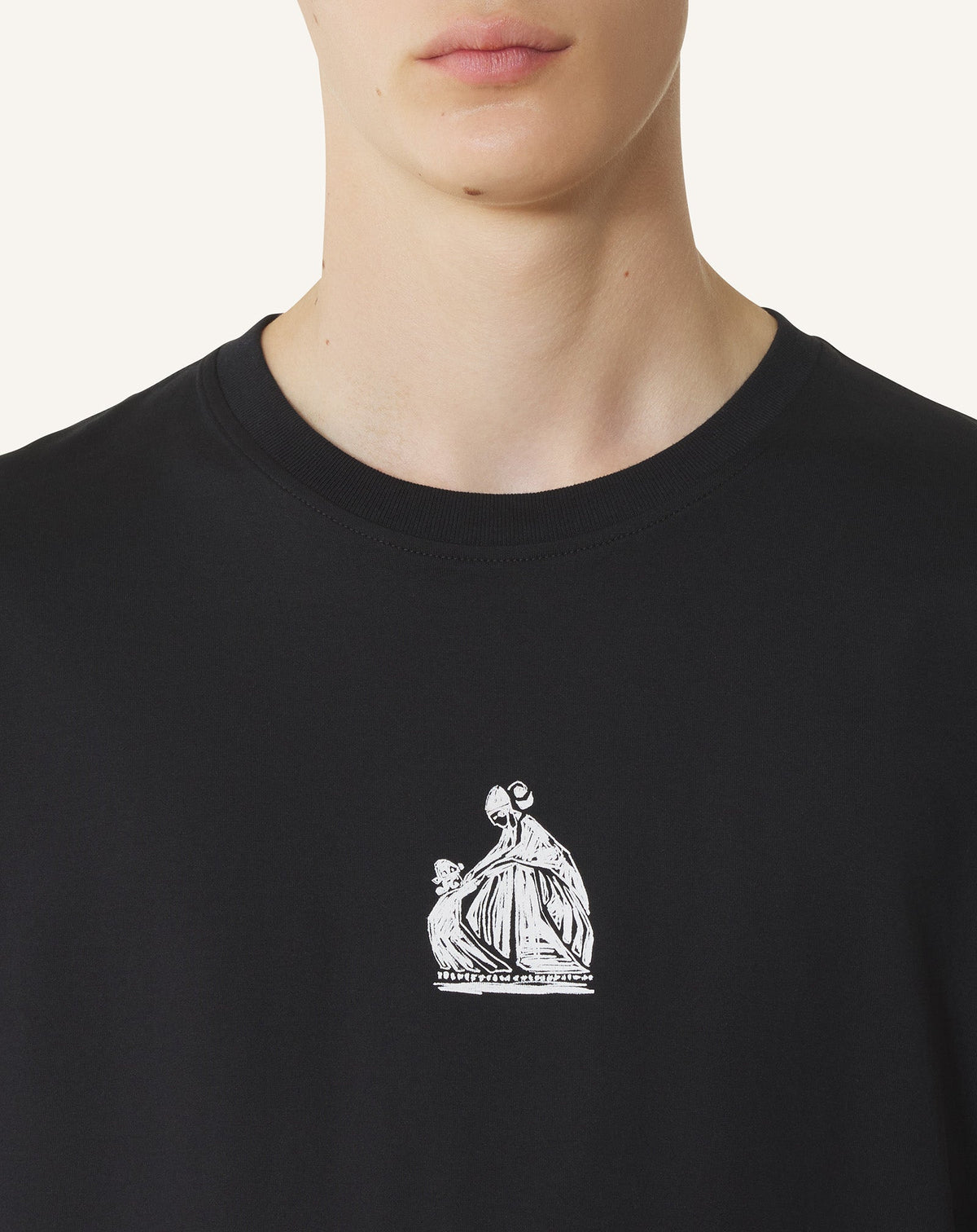 Mother and Child T-Shirt - Black