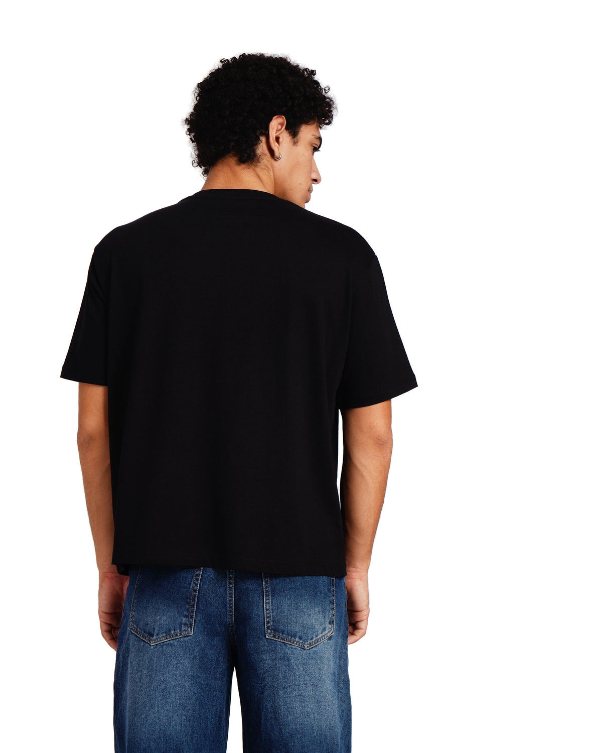 Official MrBeast Dual Panther T-shirt in black, back view