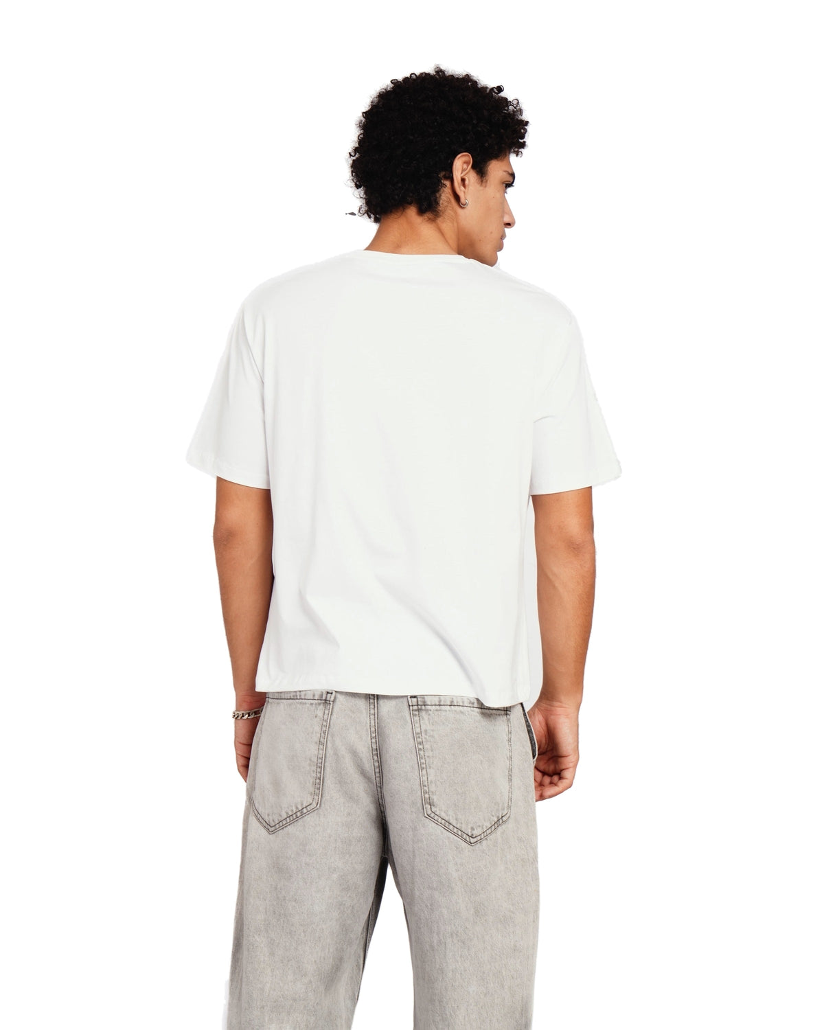 Official MrBeast Money T-shirt in white, back view