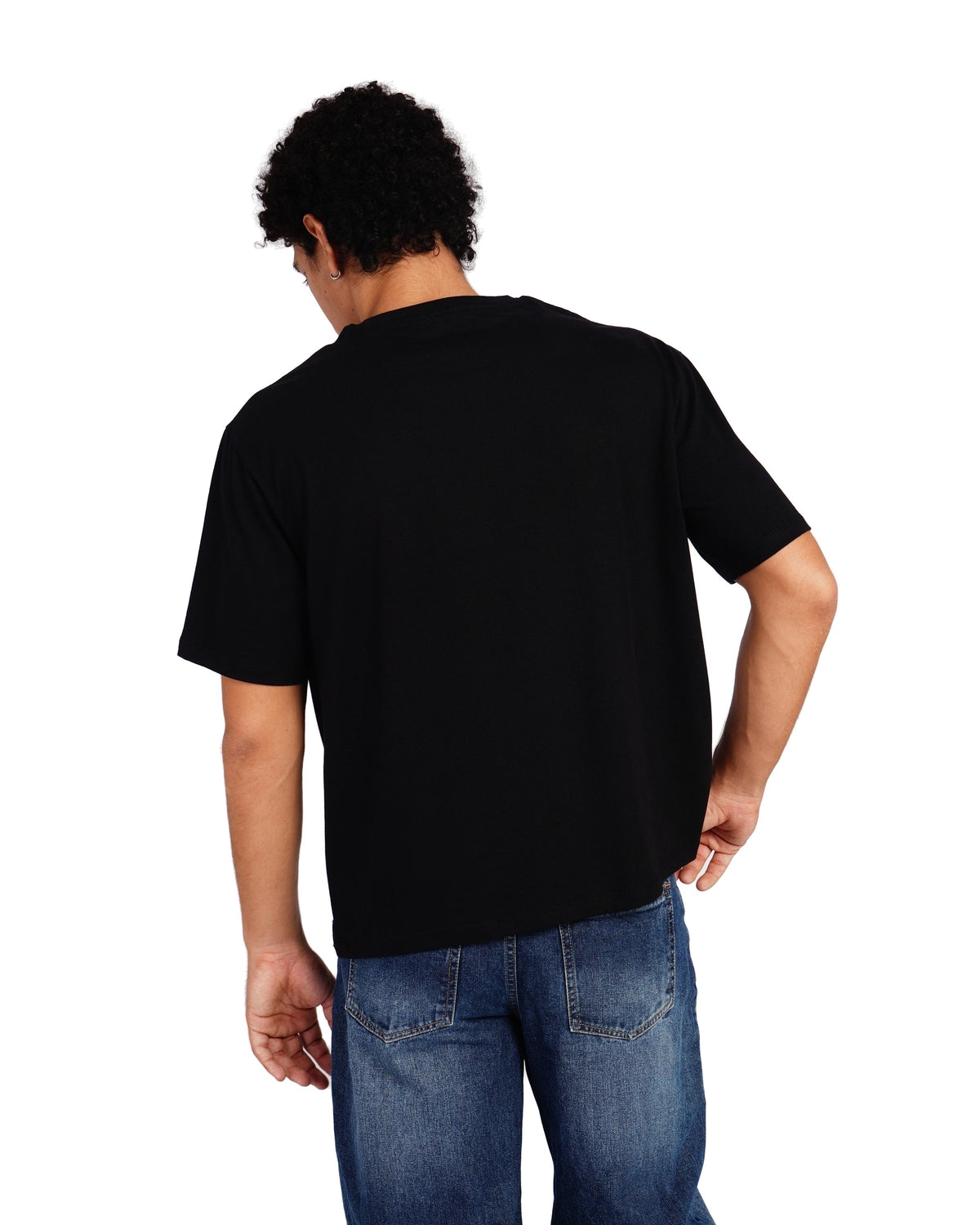 Official MrBeast Money T-shirt in black, back view