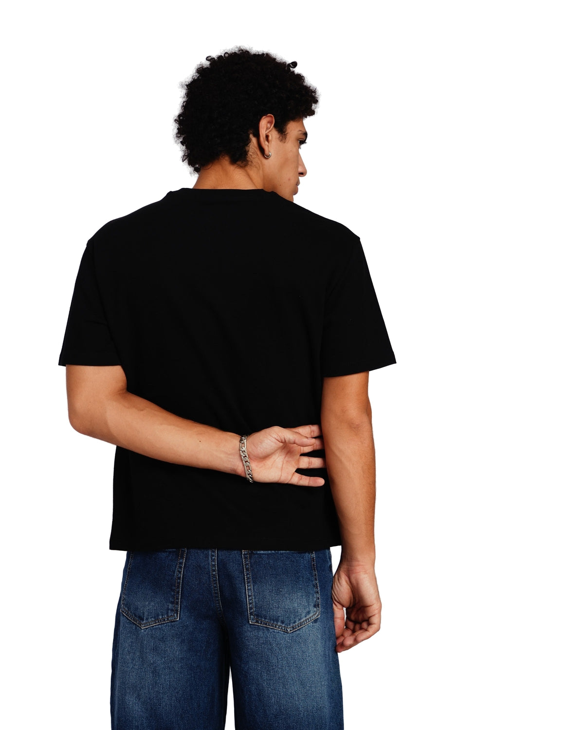 Official MrBeast Retro Beast T-shirt in black, back view