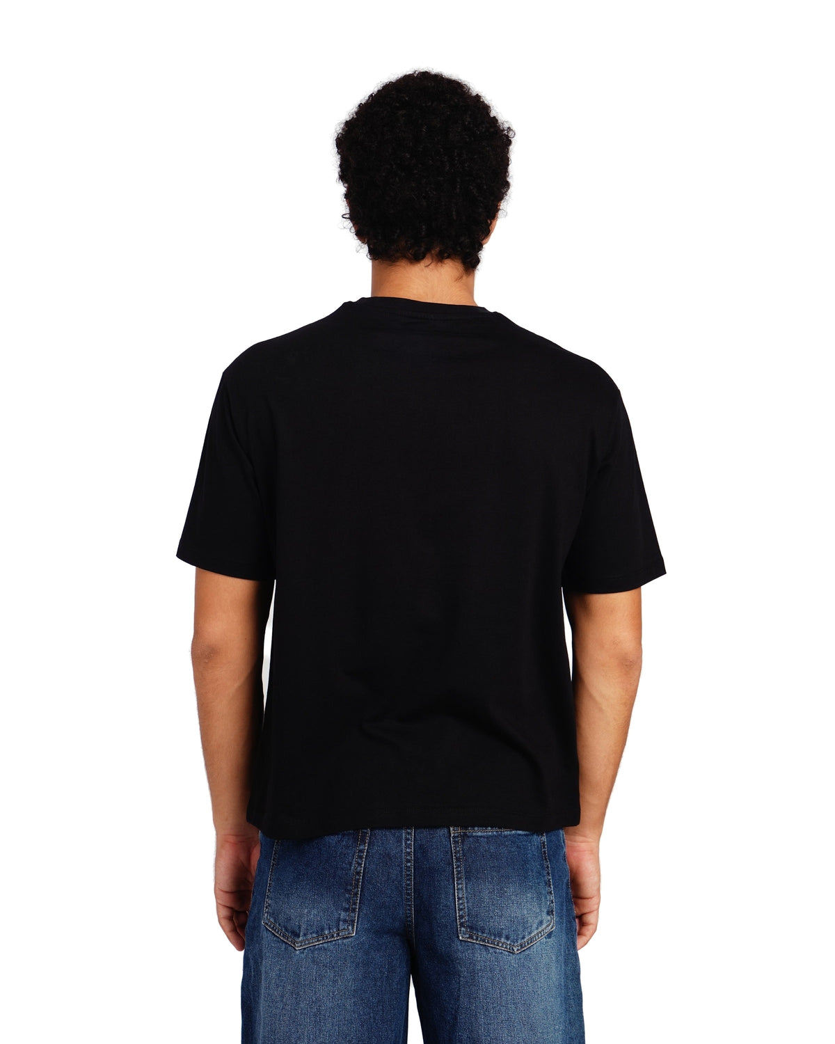 Official MrBeast Sketch Panther T-shirt in black, back view