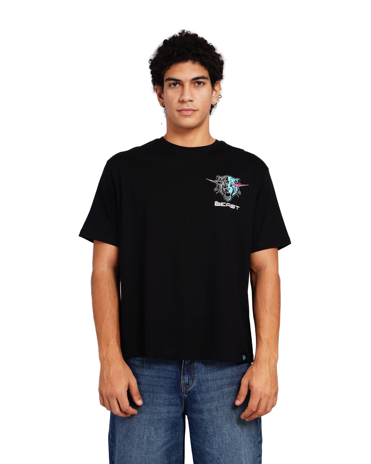 Official MrBeast Target T-shirt in black, front view