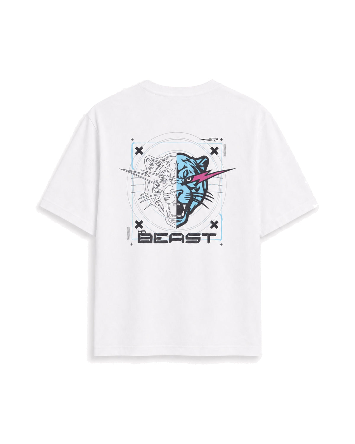 Official MrBeast Target T-shirt in white, flat lay, back
