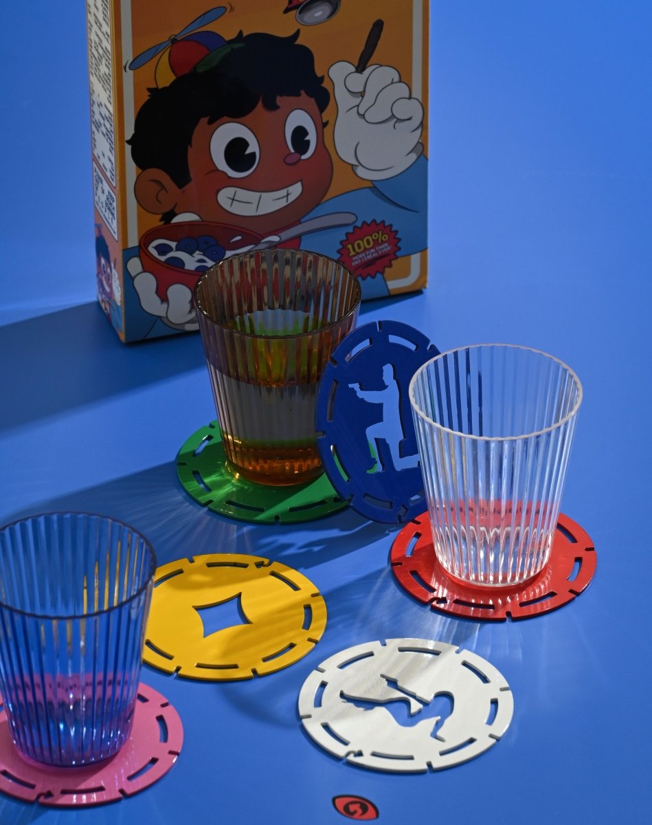 POKER TAZO COASTERS