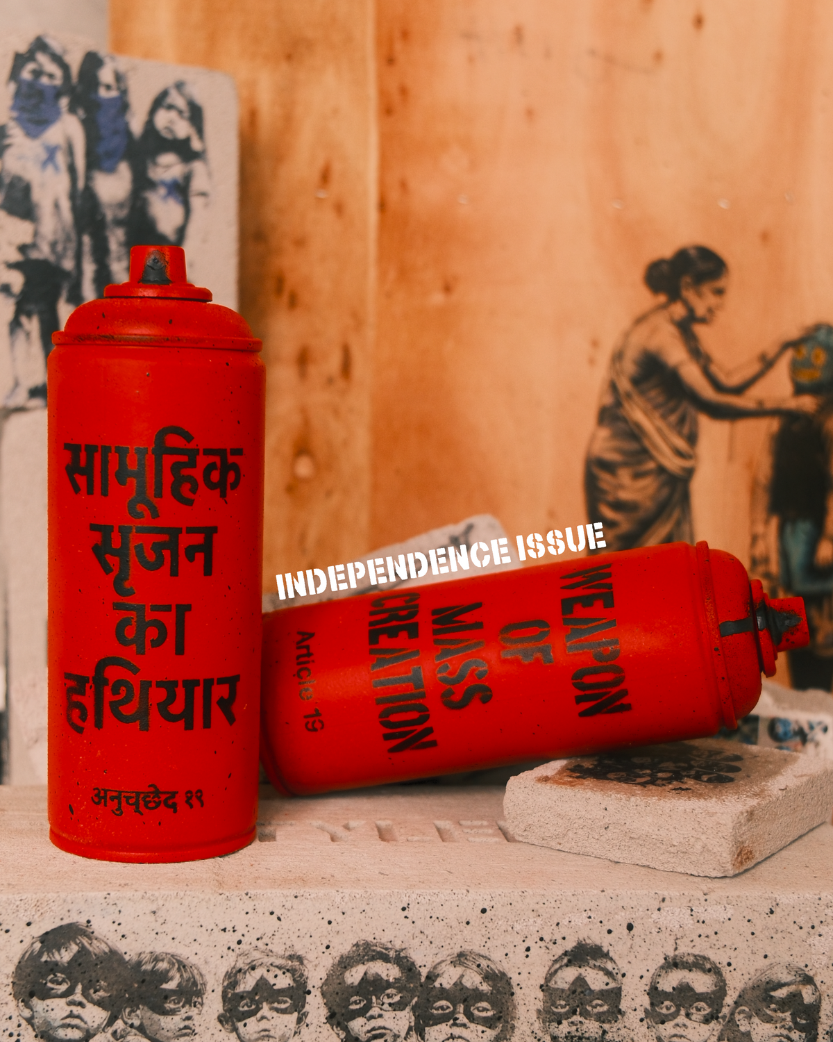 Tyler Article 19 can, red Independence Issue, for Notice