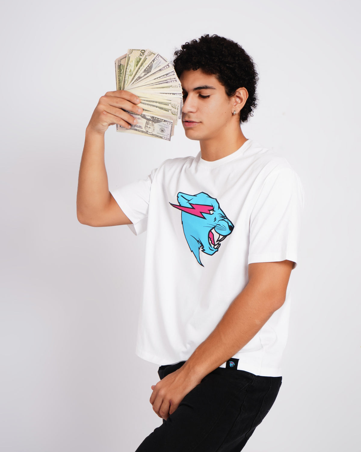 Mr Beast Neon Panther Tee