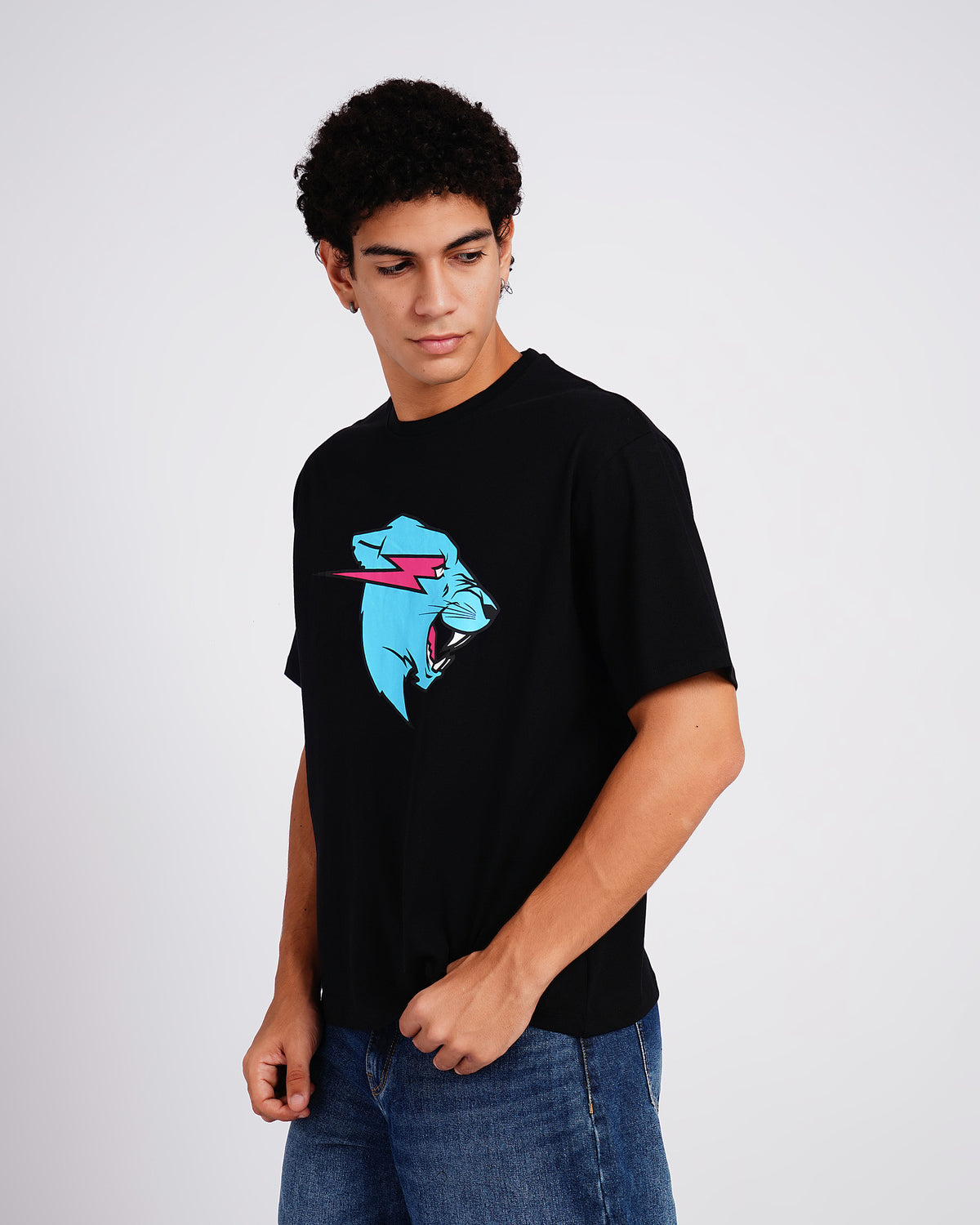 Mr Beast Neon Panther Tee