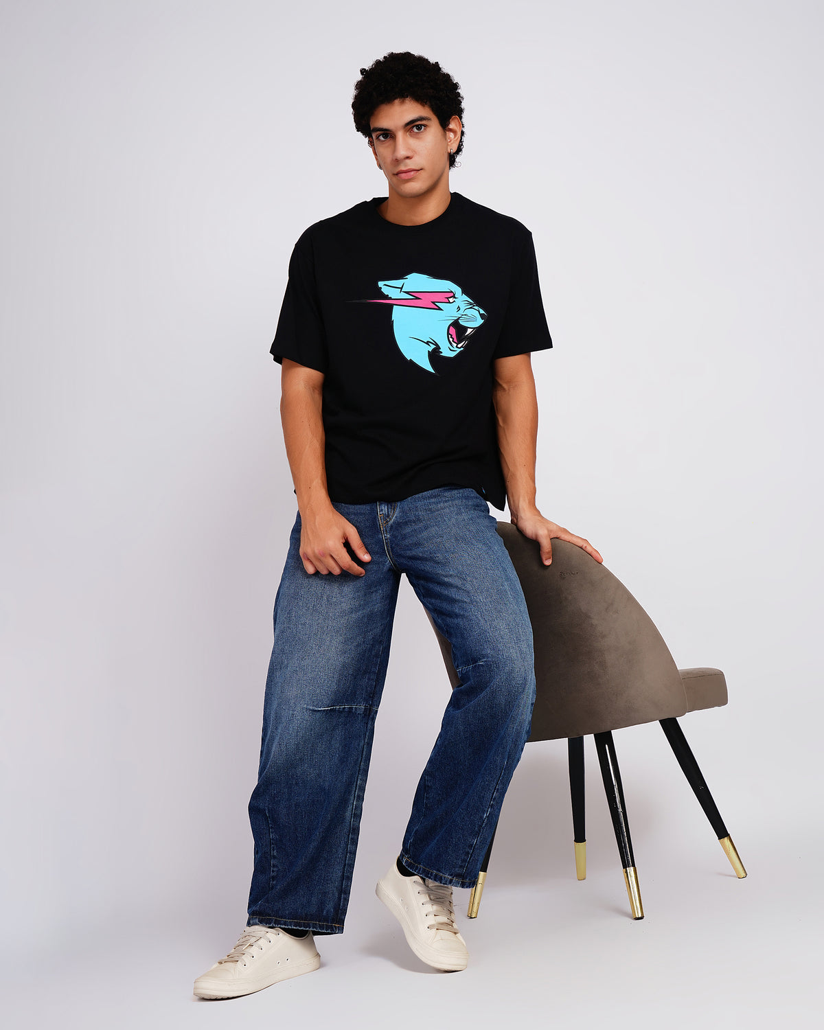 Mr Beast Neon Panther Tee