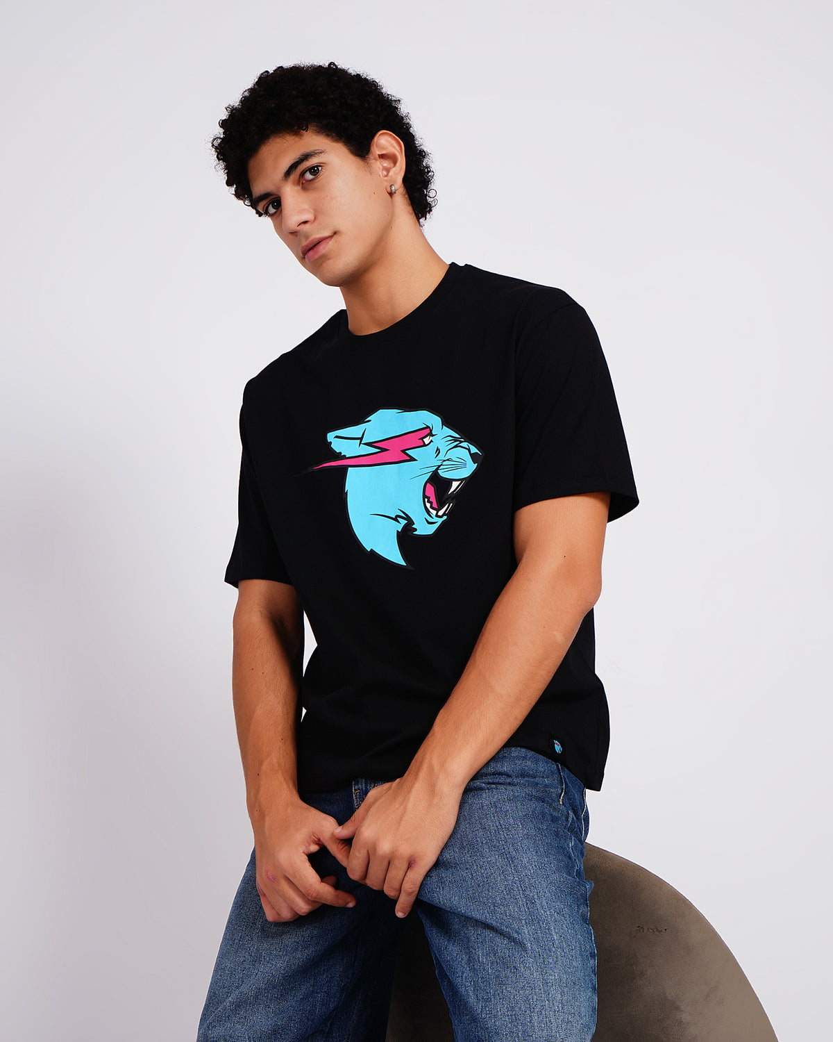 Mr Beast Neon Panther Tee