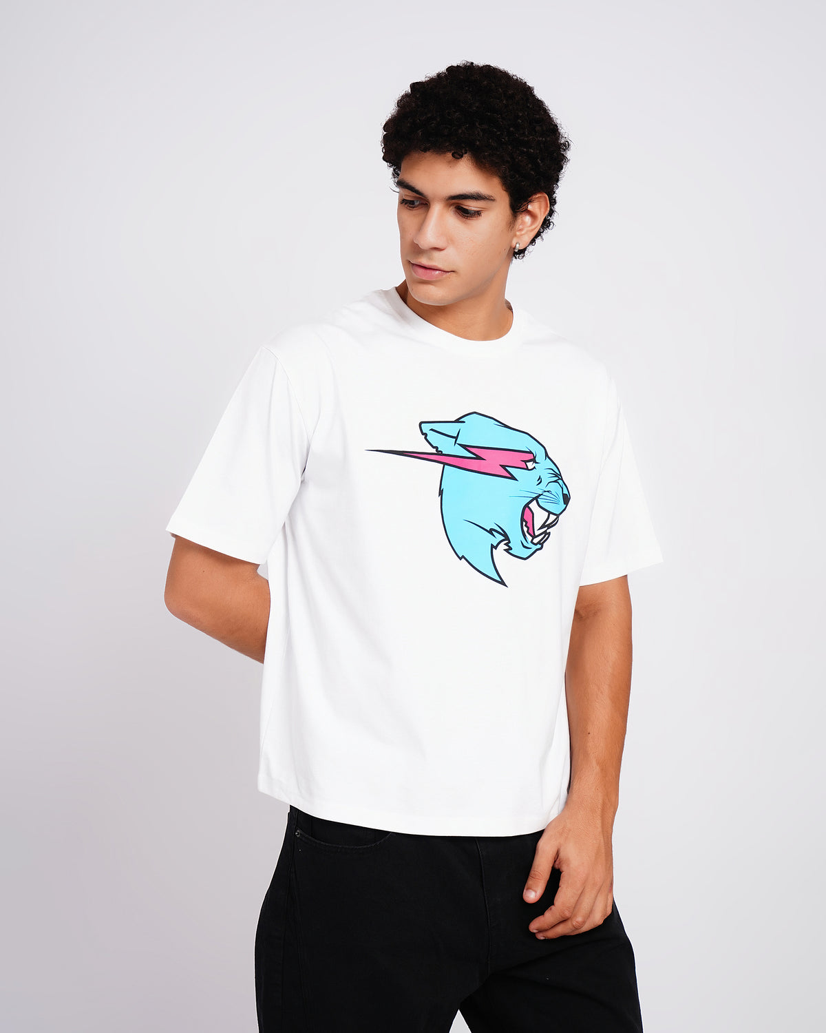 Mr Beast Neon Panther Tee