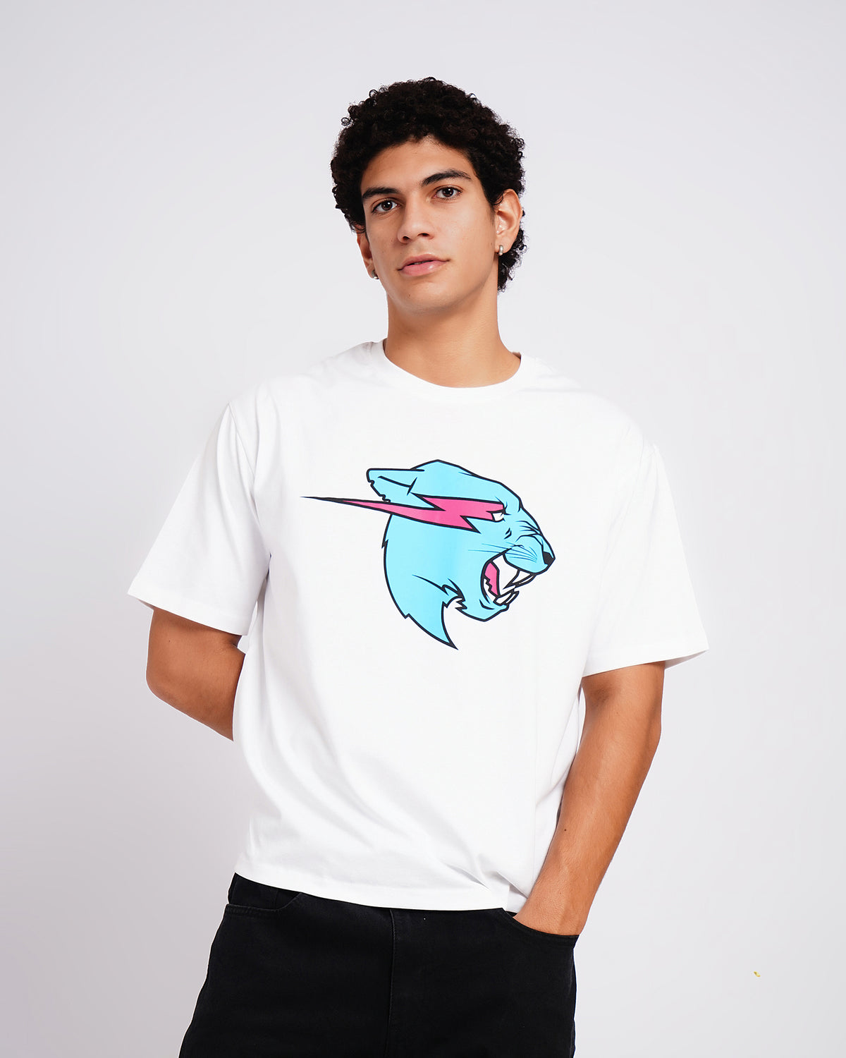 Mr Beast Neon Panther Tee