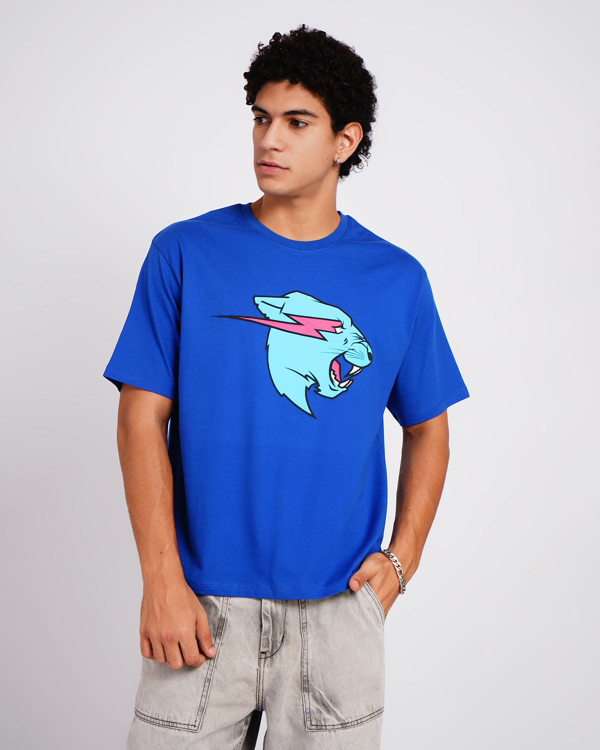 Mr Beast Neon Panther Tee