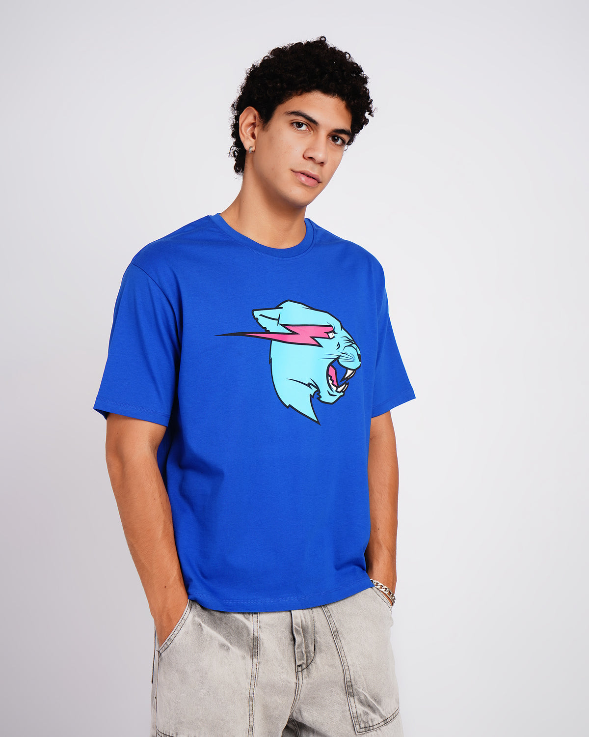 Mr Beast Neon Panther Tee