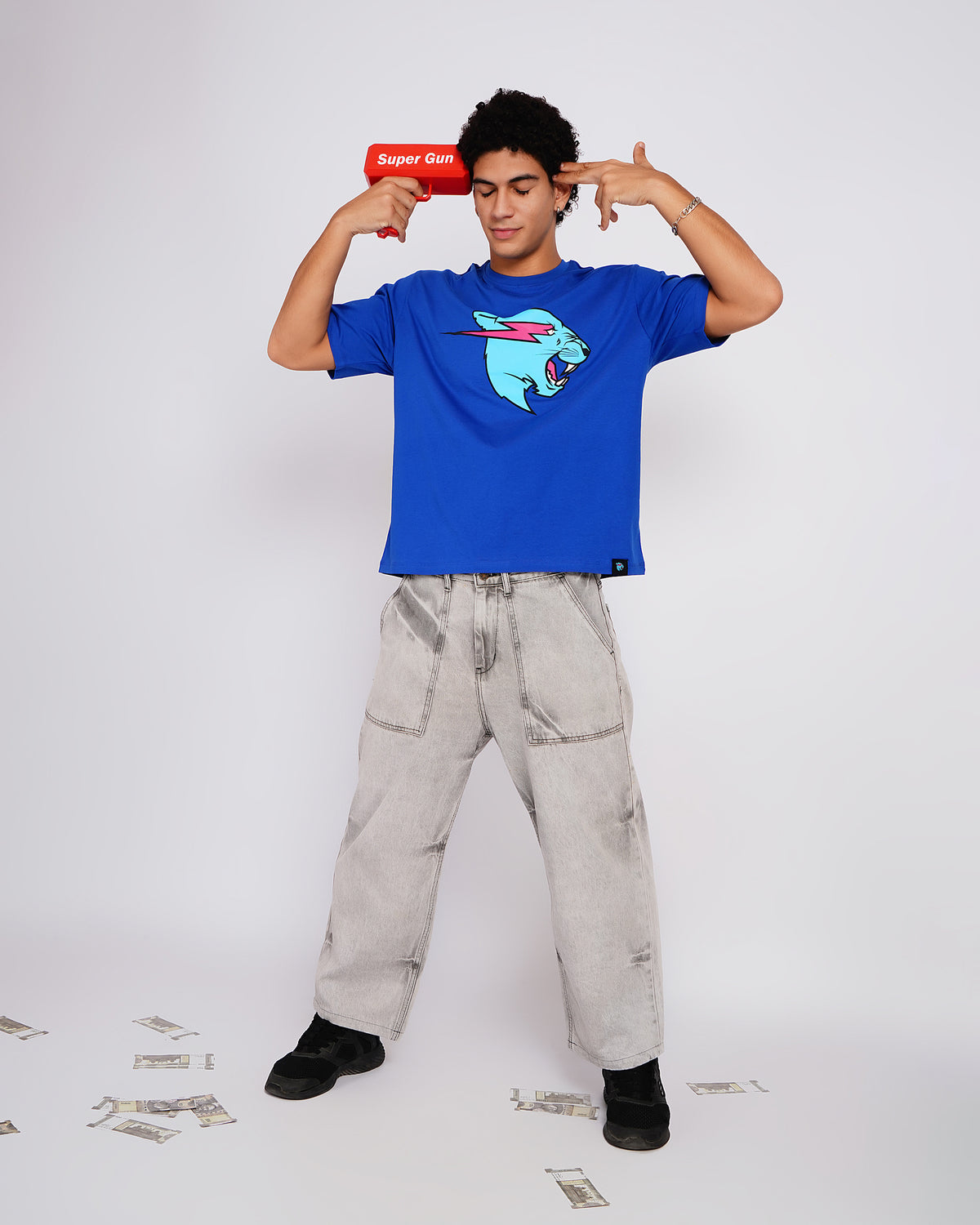 Mr Beast Neon Panther Tee
