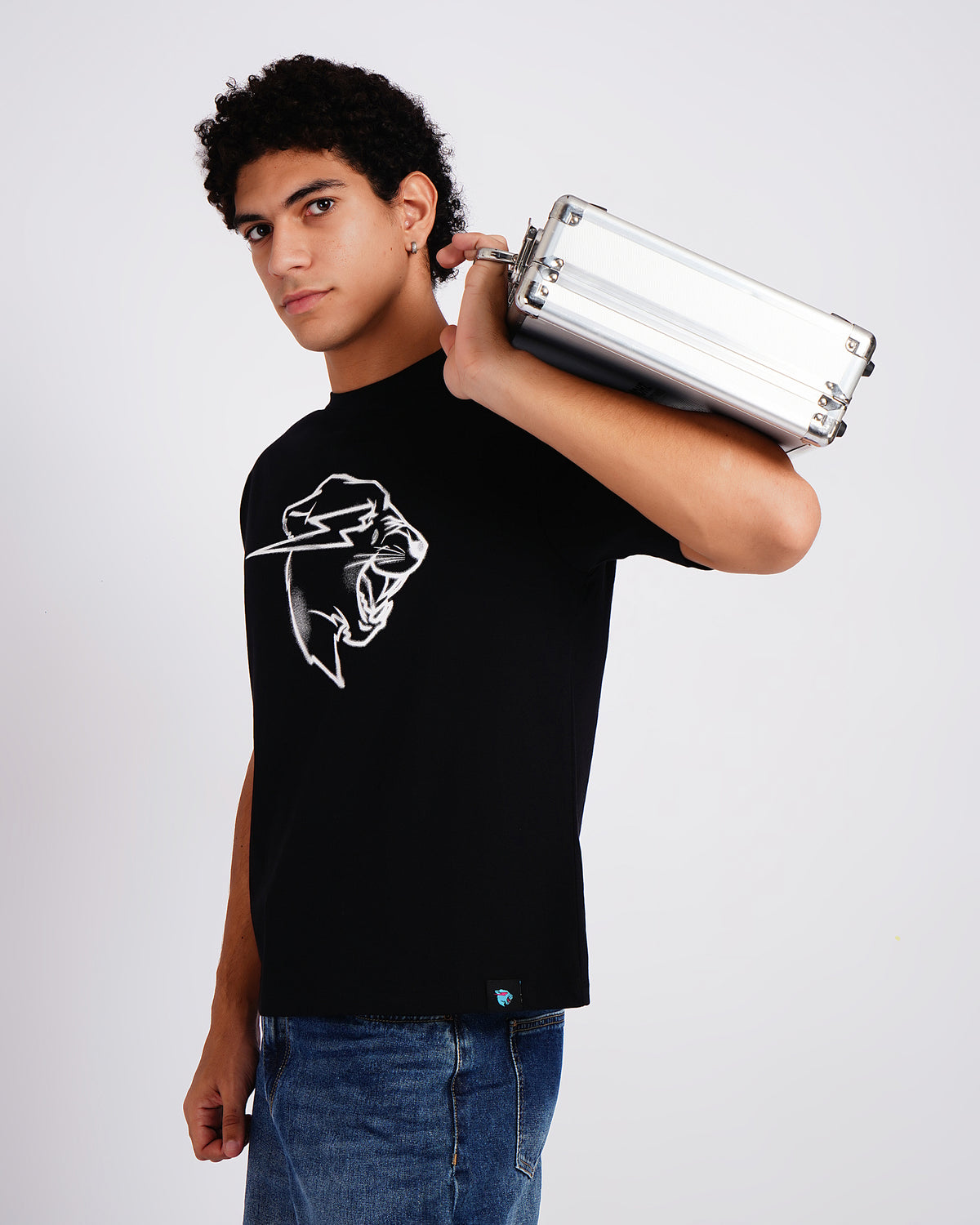 Mr Beast Sketch Panther Tee