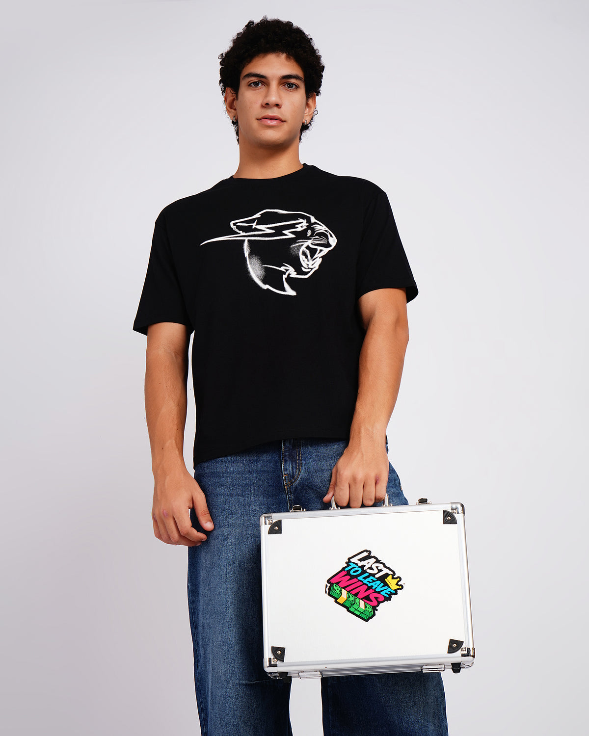 Mr Beast Sketch Panther Tee