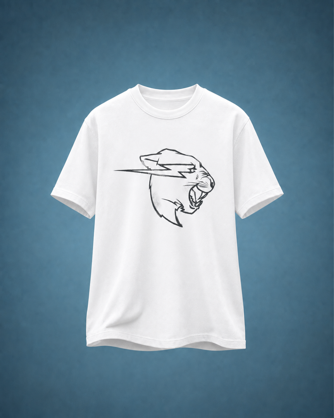 Mr Beast Sketch Panther Tee