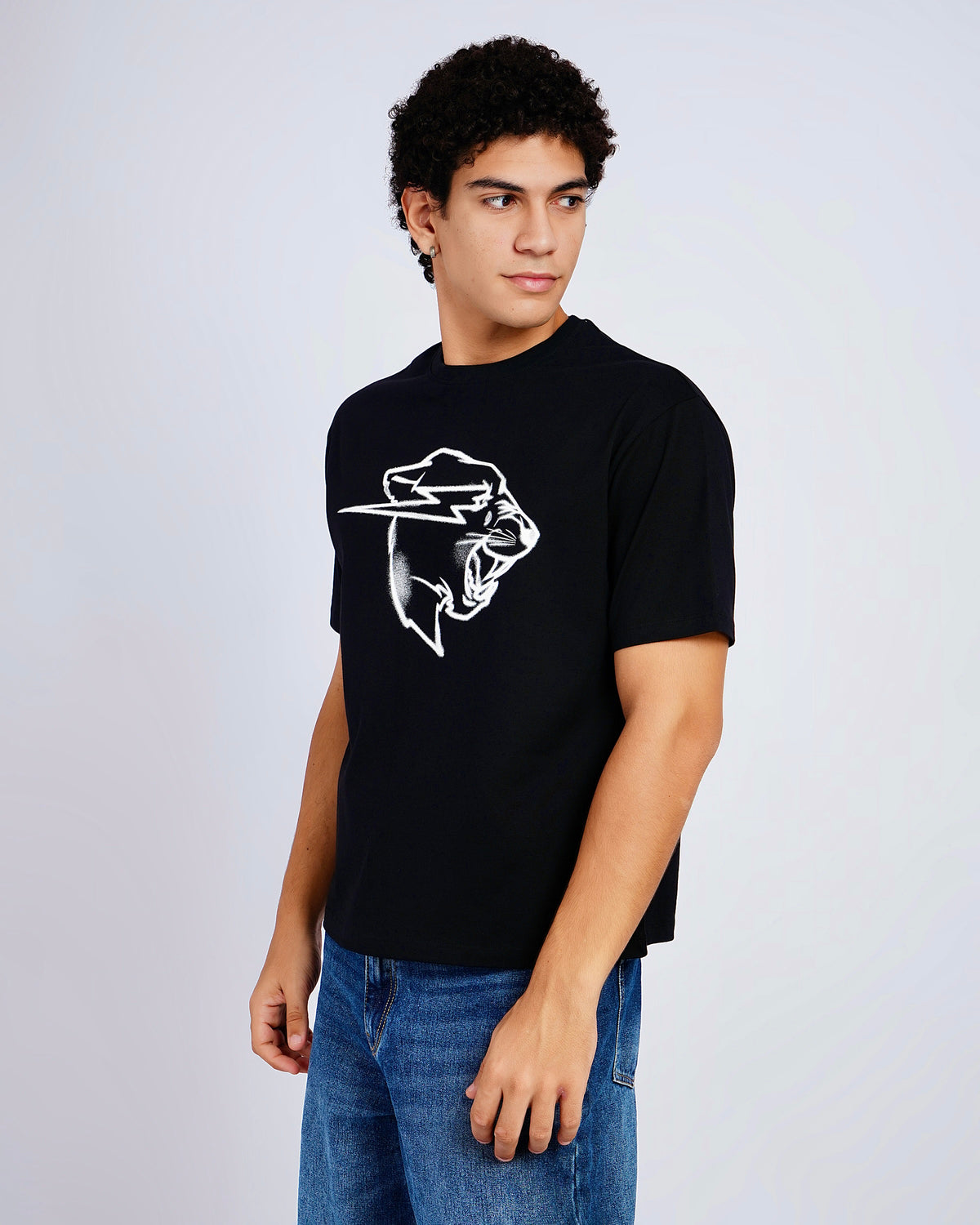 Mr Beast Sketch Panther Tee