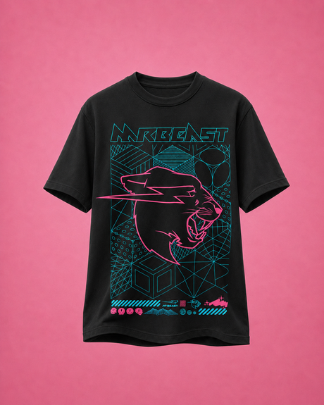 Mr Beast Cyber Grid Tee