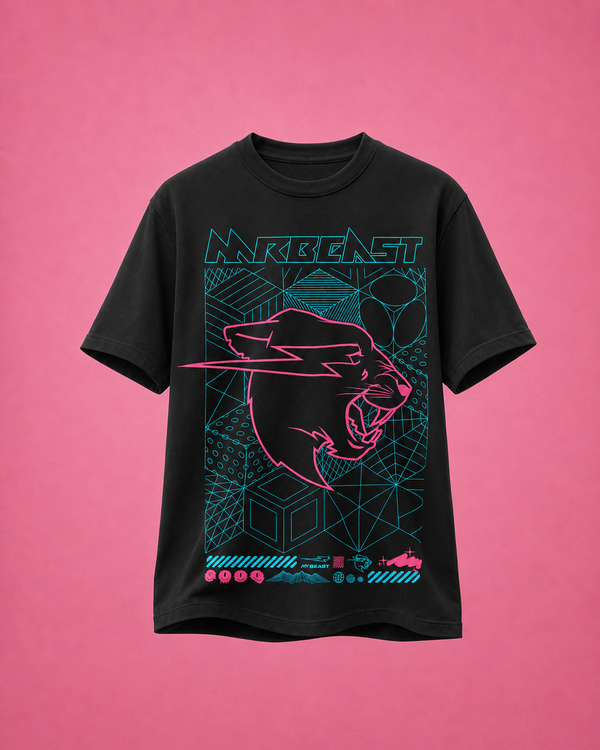 Mr Beast Cyber Grid Tee