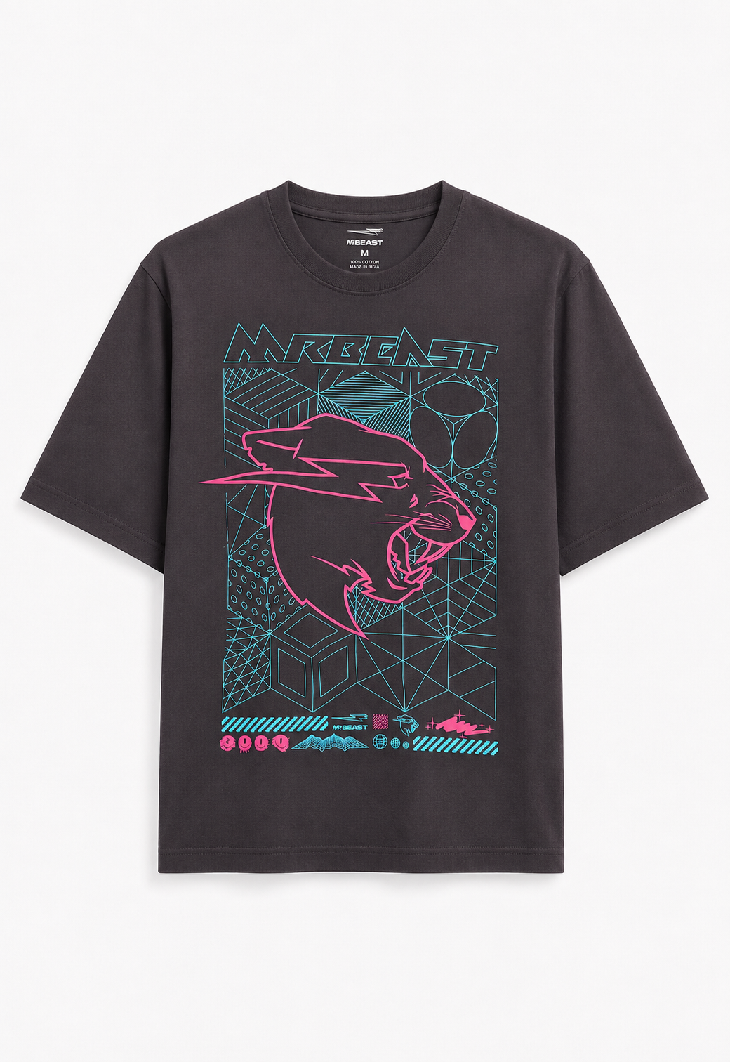 Mr Beast Cyber Grid Tee