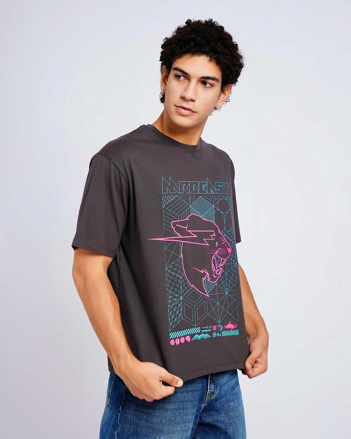 Mr Beast Cyber Grid Tee