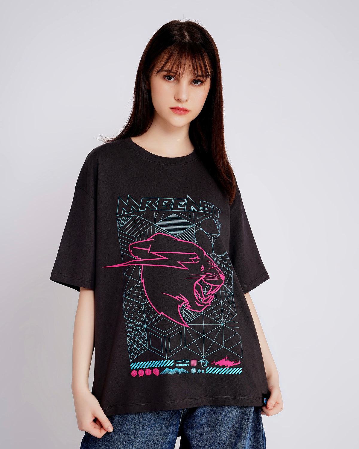 Mr Beast Cyber Grid Tee