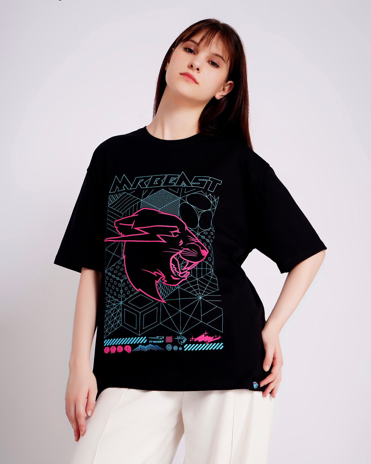 Mr Beast Cyber Grid Tee