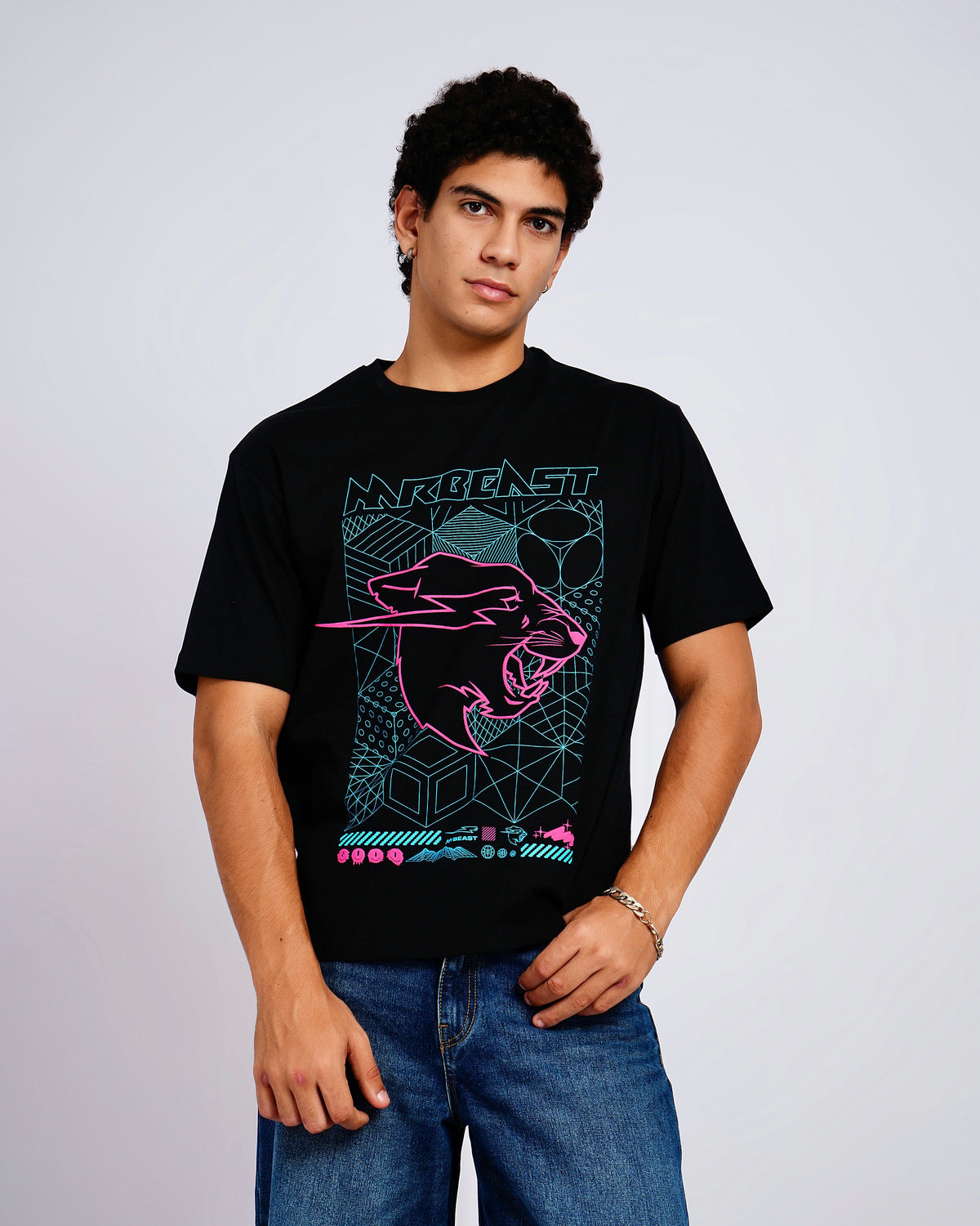 Mr Beast Cyber Grid Tee