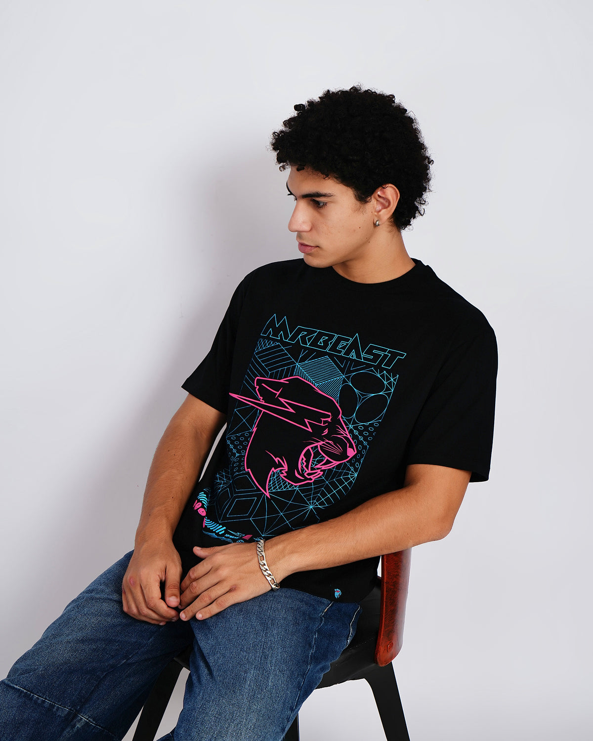 Mr Beast Cyber Grid Tee
