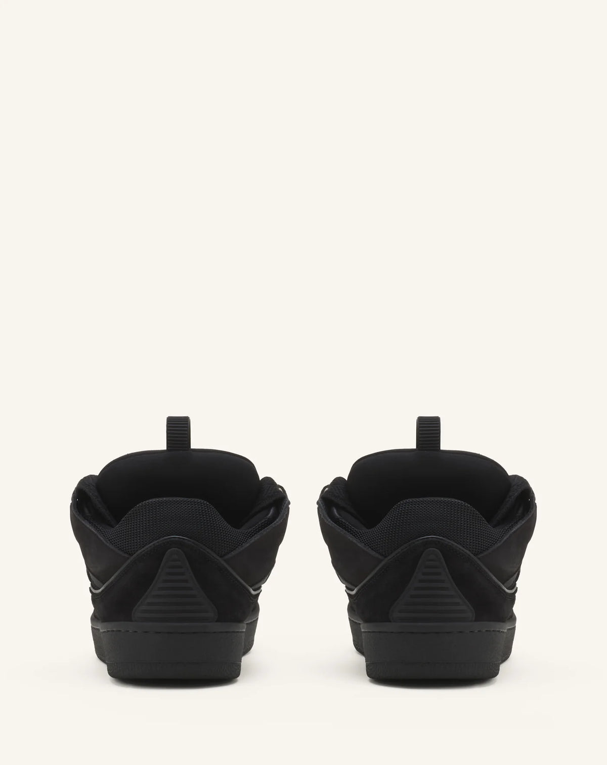 Curb Sneakers in Leather - Black/Black