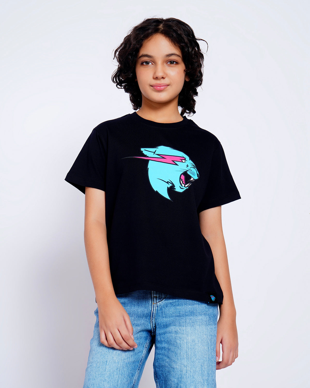 Kids - Neon Panther Tee