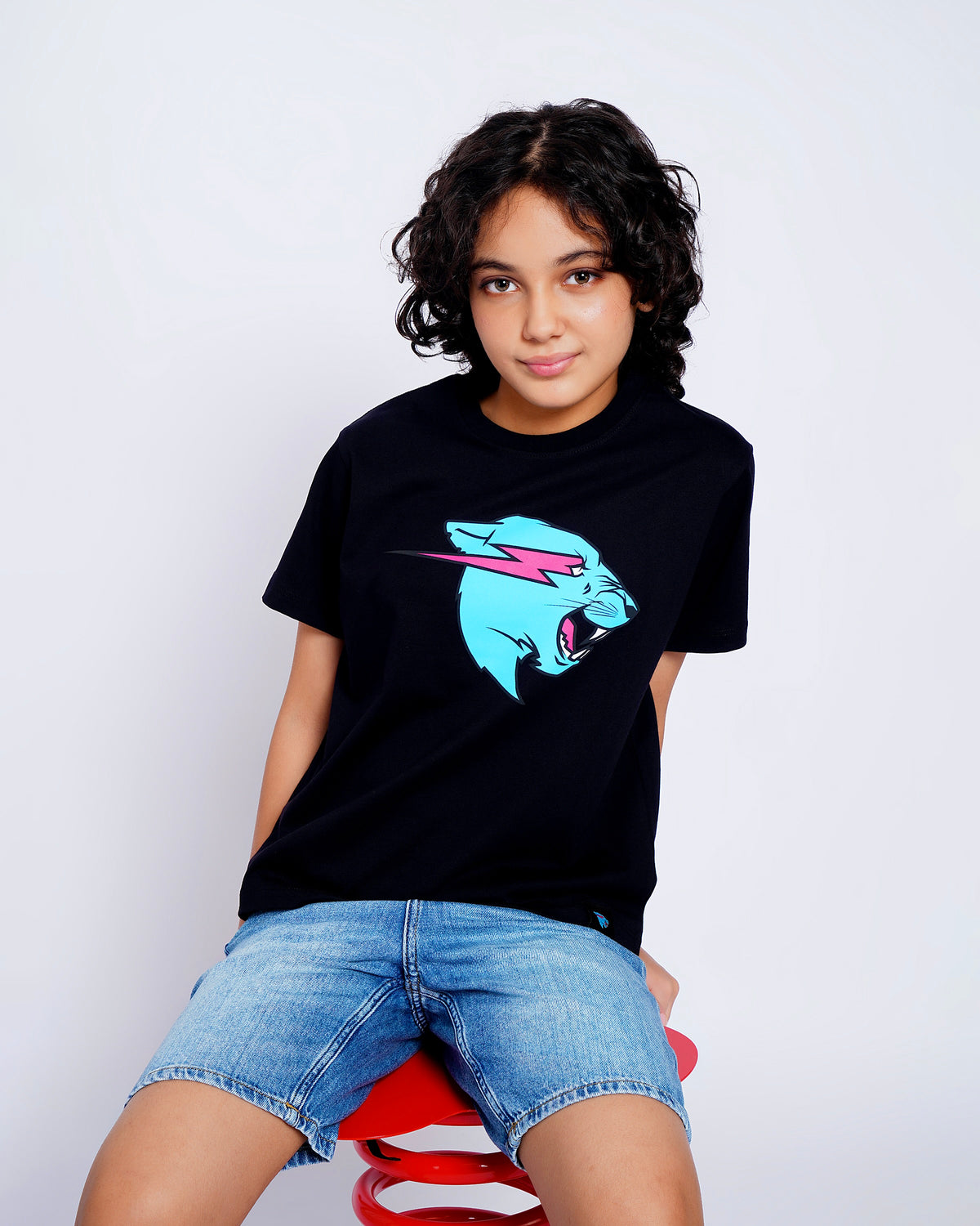 Kids - Neon Panther Tee