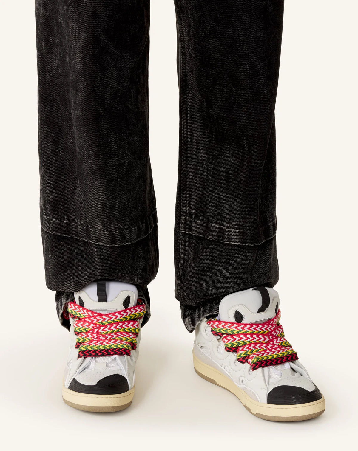 Curb Sneakers in Leather - White