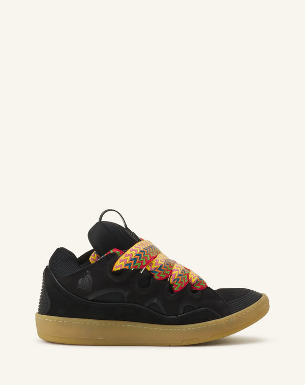 Curb Sneakers in Leather - Black