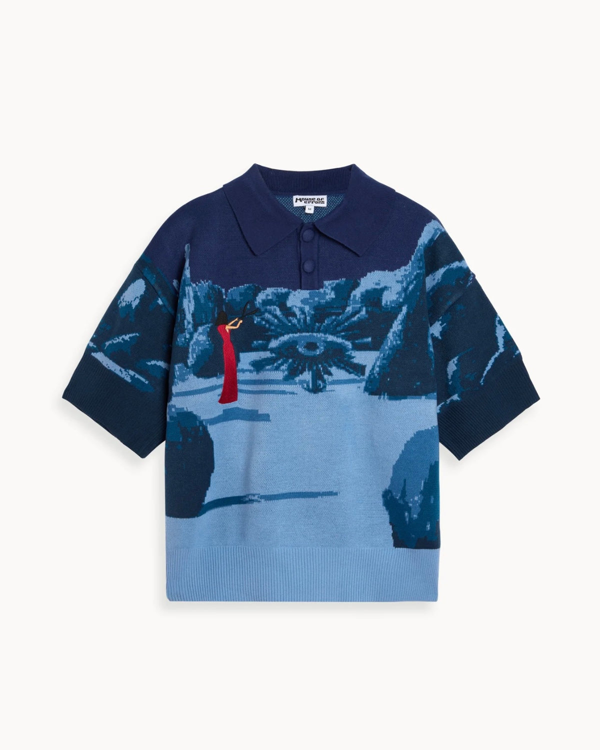Knitted Night Garden Polo