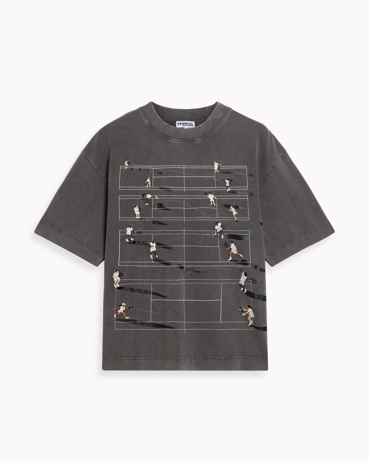Vintage Tennis Tee - Grey