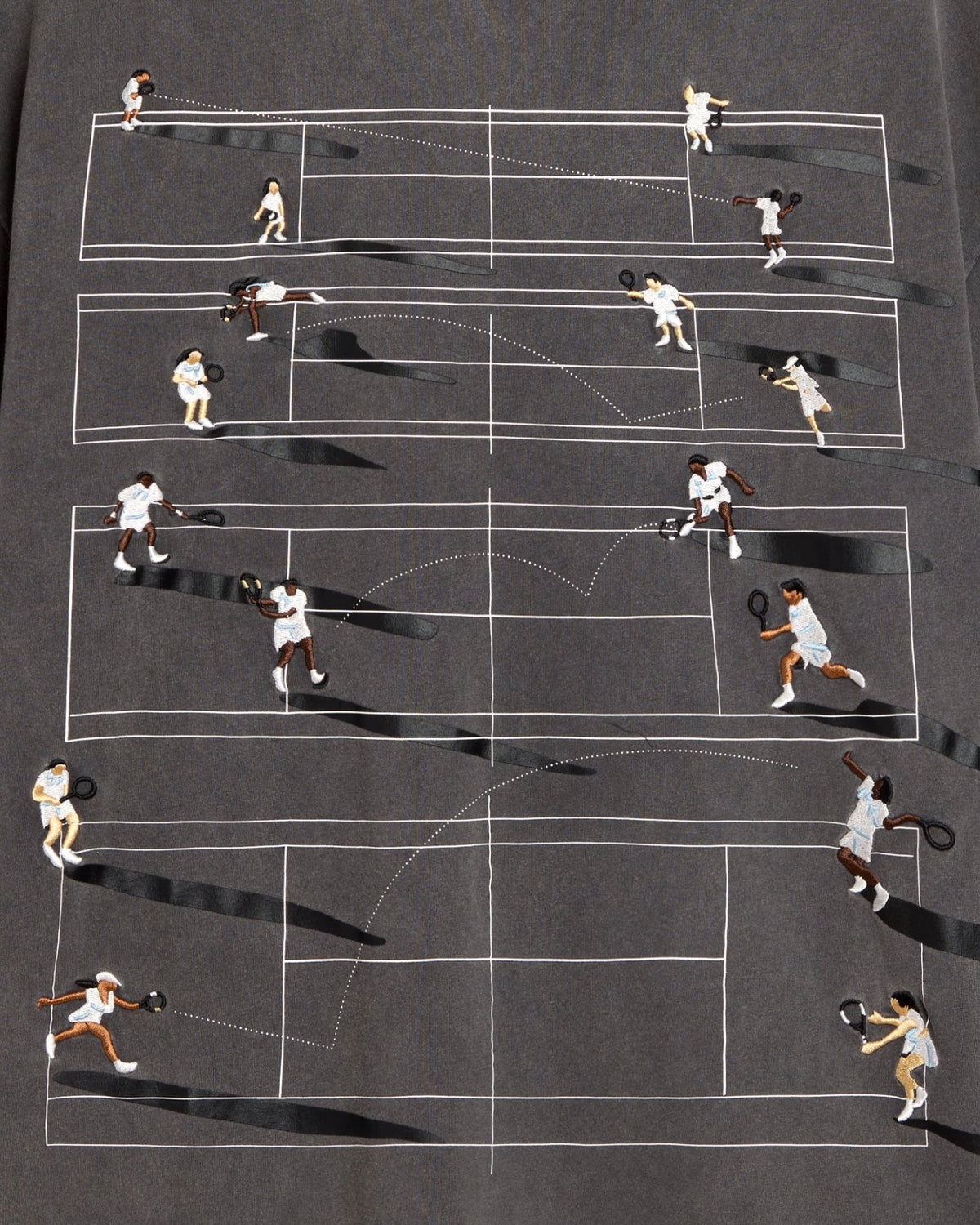 Vintage Tennis Tee - Grey