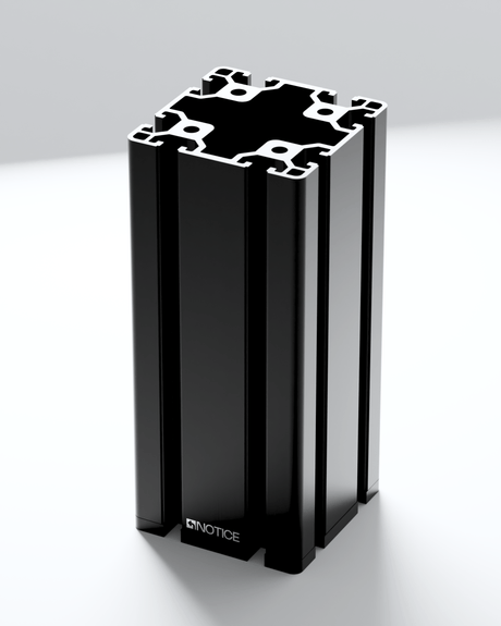 Extrusion Vase in black by Notice