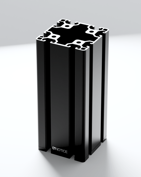 Extrusion Vase in black by Notice