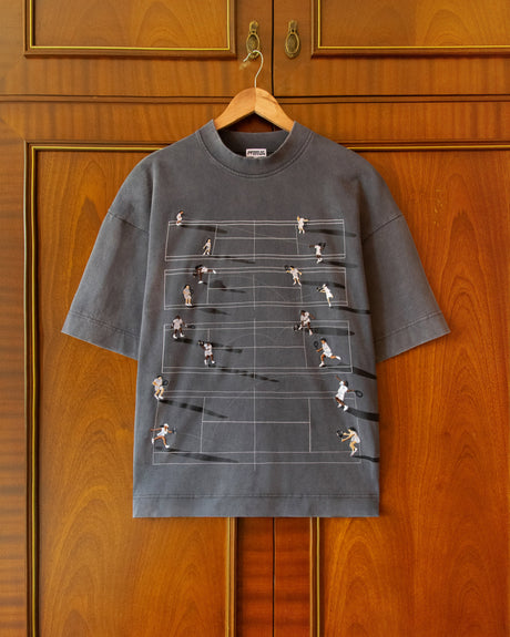 Vintage Tennis Tee - Grey